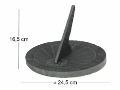 ESSCHERT DESIGN Reloj de sol en esquisto