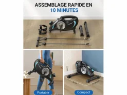 Hot Remo Magnético , 16 Niveles de Resistencia, Ultra Silencioso, 160kg, LCD, Bluetooth, Plegable, Soporte para Tablet, Compatible con Kinomap Aparato De Musculación