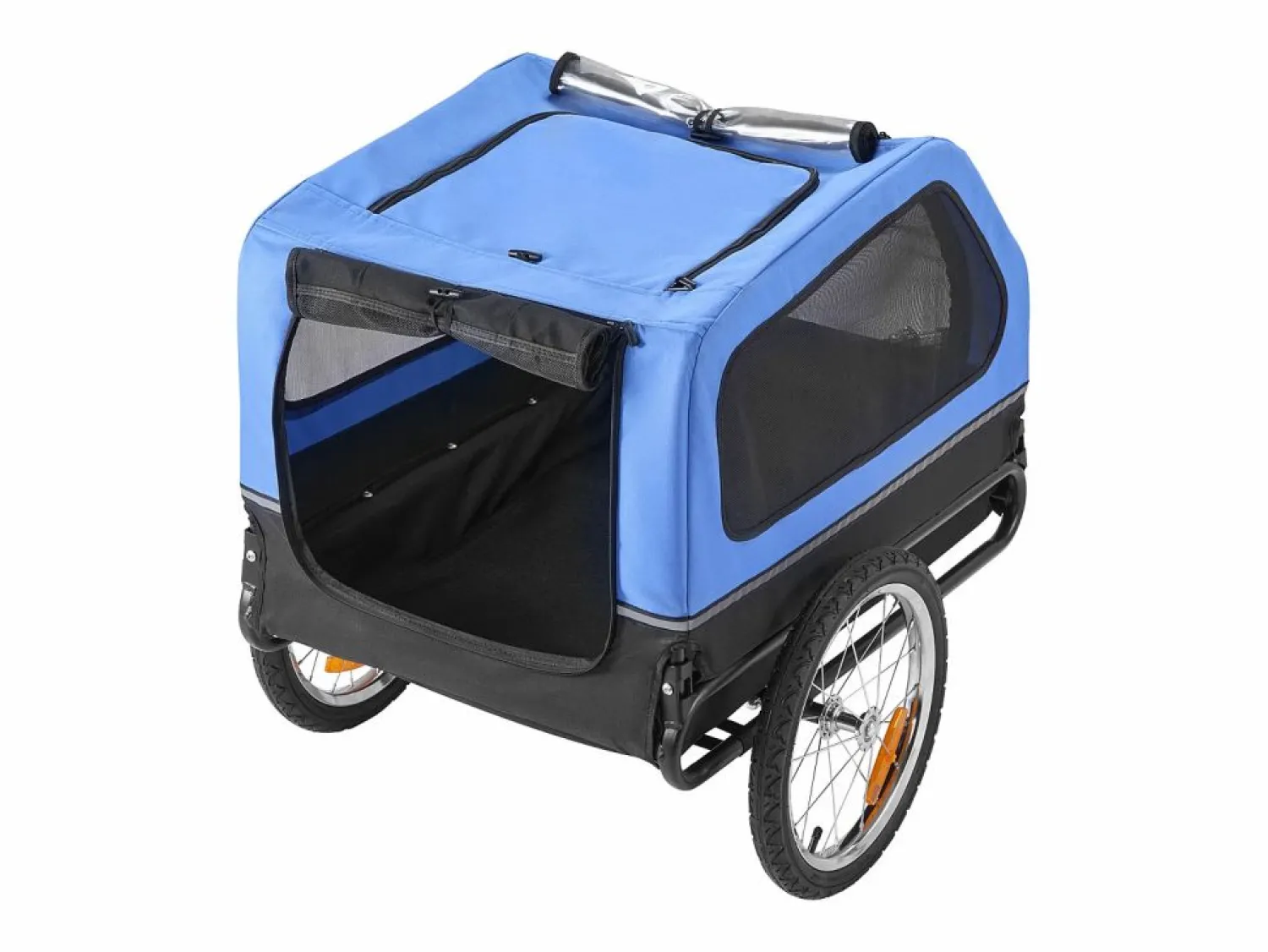Remolque bicicleta SucceBuy para Perro, Carga 40 kg, Porta Animales de Compañía de Bicicletas, Marco Plegable Fácil con Rueda a Liberación Rápida, Reflector
