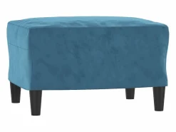 Sale Reposapiés 60x50x41 cm Terciopelo Azul