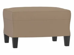 Discount Reposapiés Cappuccino 60x50x41 cm Piel Sintética Reposapiés