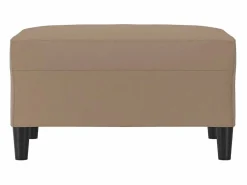 Outlet Reposapiés Cappuccino 70x55x41 cm Piel Sintética Reposapiés