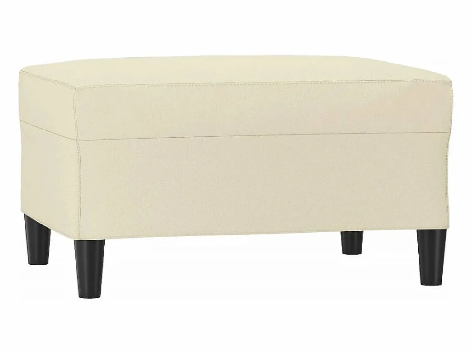 Sale Reposapiés color 70x55x41 cm Piel sintética Crema