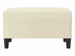 Sale Reposapiés color 70x55x41 cm Piel sintética Crema