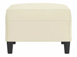 Sale Reposapiés color 70x55x41 cm Piel sintética Crema