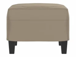 Outlet Reposapiés color topo 60x50x41 cm Tejido microfibra Gris