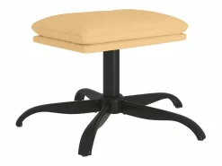 Best Reposapiés 60x60x36 cm Tejido Microfibra Crema