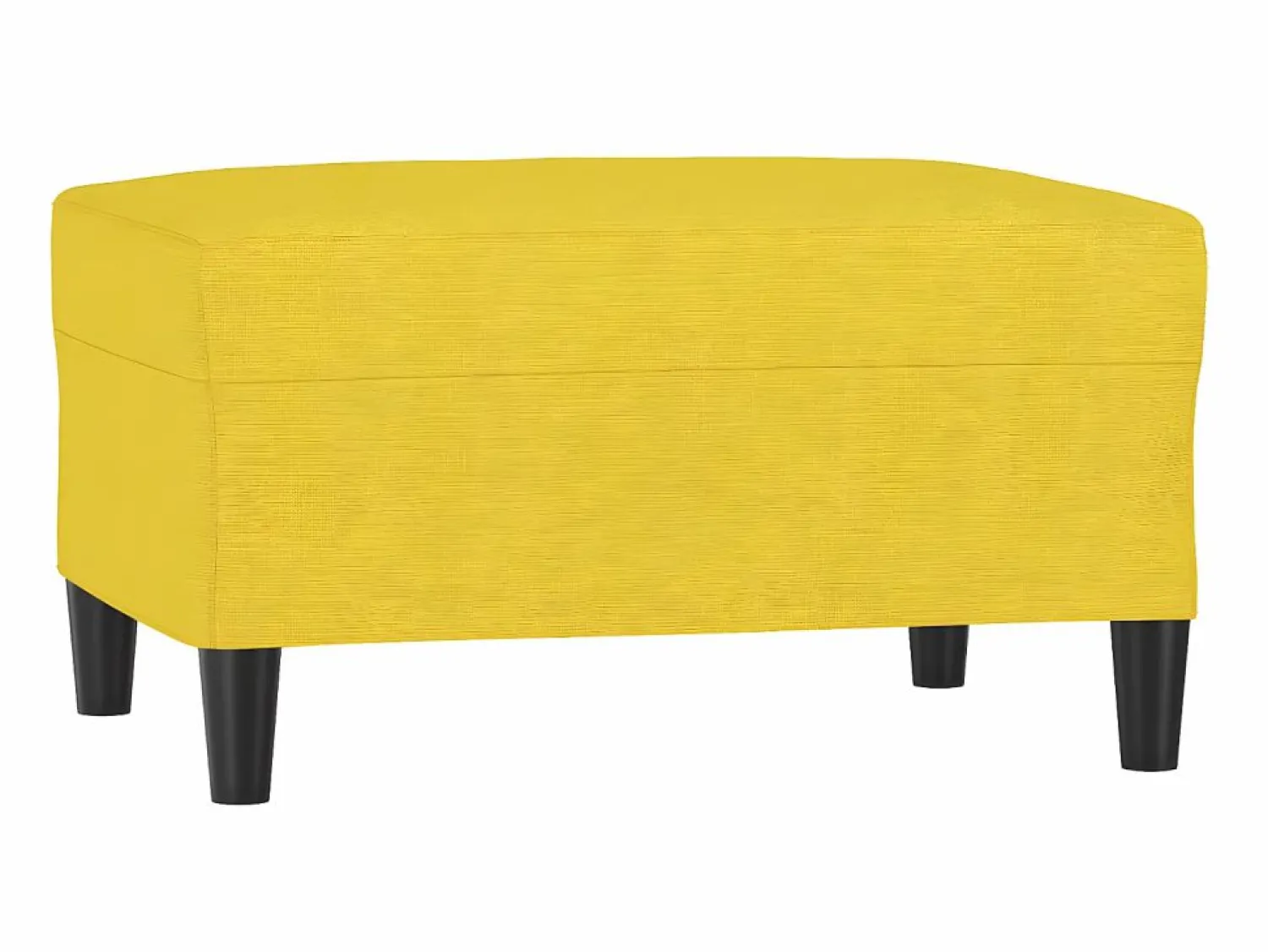Best Reposapiés de tela claro 70x55x41 cm ES26242 Amarillo
