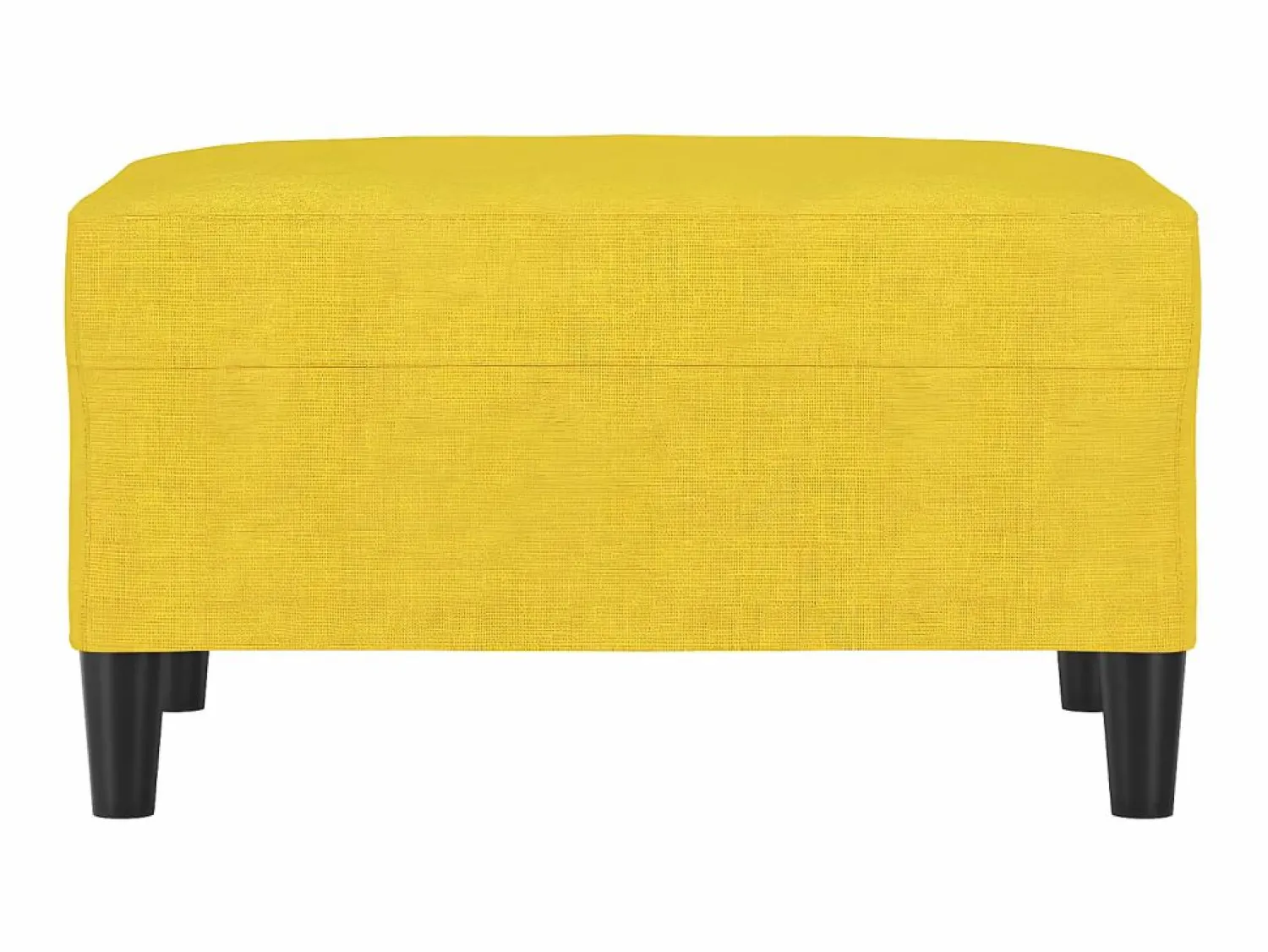 Best Reposapiés de tela claro 70x55x41 cm ES26242 Amarillo