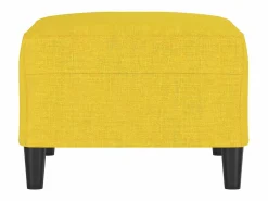 Best Reposapiés de tela claro 70x55x41 cm ES26242 Amarillo