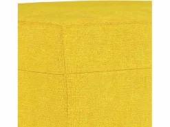 Best Reposapiés de tela claro 70x55x41 cm ES26242 Amarillo