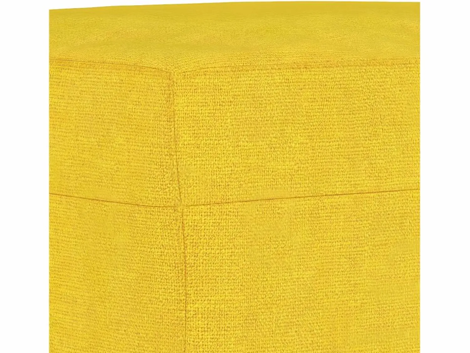 Best Reposapiés de tela claro 70x55x41 cm ES26242 Amarillo