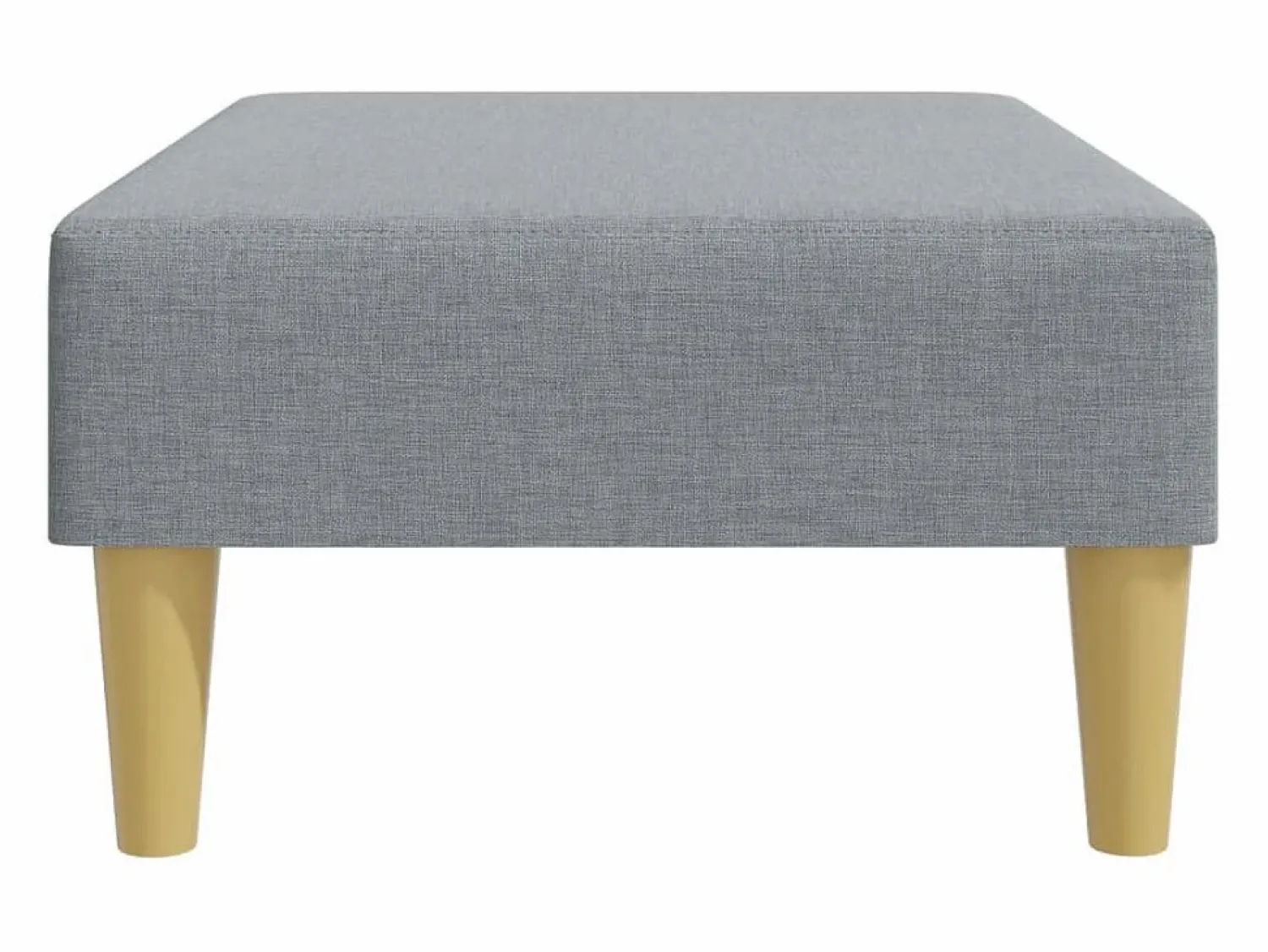 Outlet Reposapiés de tela claro 77x55x31 cm Gris