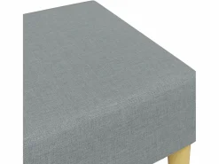 Outlet Reposapiés de tela claro 77x55x31 cm Gris