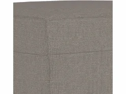 Hot Reposapiés de tela gris taupe 70x55x41 cm Reposapiés