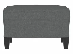 Sale Reposapiés oscuro 60x50x41 cm Tela Gris