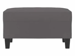Best Reposapiés 70x55x41 cm Piel sintética Gris