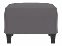 Best Reposapiés 70x55x41 cm Piel sintética Gris
