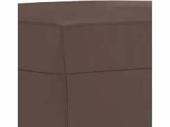 Reposapiés marrón 70x55x41 cm Piel sintética