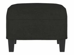 Discount Reposapiés 60x50x41 cm Tela Negro
