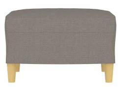 Reposapiés Taupe 60x50x41 cm Tela