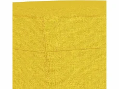 Outlet Reposapiés Tela Claro 60x50x41 cm Amarillo