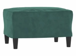 Best Reposapiés Oscuro 60x50x41 cm Terciopelo Verde