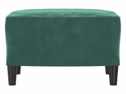 Best Reposapiés Oscuro 60x50x41 cm Terciopelo Verde