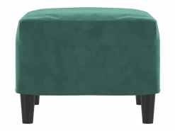 Best Reposapiés Oscuro 60x50x41 cm Terciopelo Verde