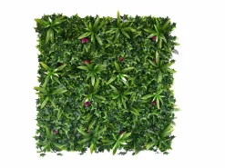Vente-unique Revestimiento mural de vegetal sintético IKAZ - Pack de 1m² - Verde