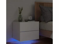 Discount Rhylan Mesita de noche de pared con luces LED Mesita De Noche