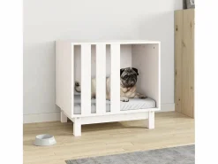 Sale Rivoli Caseta para perros madera maciza de pino 60x45x57 cm Cama De Animales De Compañía