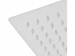 Clearance Helloshop26 Rociador de ducha cuadrado de acero inoxidable de 20 x 20 cm 02_0003090 Gris