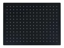 Helloshop26 Rociador de ducha de lluvia cabezal de ducha accesorio de baño acero inoxidable 40 x 30 cm rectangular negro 02_0002083