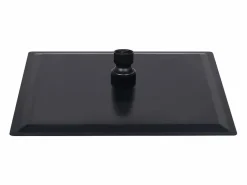 New Rociador de ducha de lluvia cabezal de ducha accesorio de baño acero inoxidable 20 x 20 cm cuadrado negro 02_0002077 Alcachofa De Ducha, Cabezal