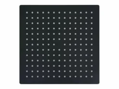 New Helloshop26 Rociador de ducha de lluvia cabezal de ducha accesorio de baño acero inoxidable 25 x 25 cm cuadrado negro 02_0002078 Gris