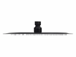 Helloshop26 Rociador de ducha de lluvia cabezal de ducha accesorio de baño acero inoxidable 25 cm redondo negro 02_0002073