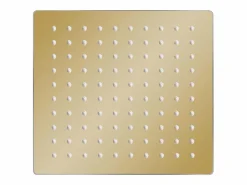 Helloshop26 Rociador de ducha de lluvia acero inoxidable 20x20 cm cuadrado dorado 02_0002090