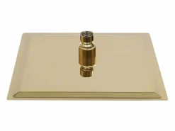 Helloshop26 Rociador de ducha de lluvia acero inoxidable 20x20 cm cuadrado dorado 02_0002090