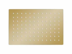 New Helloshop26 Rociador de ducha de lluvia de acero inoxidable 30x20 cm rectangular acabado dorado 02_0002095 Plateado