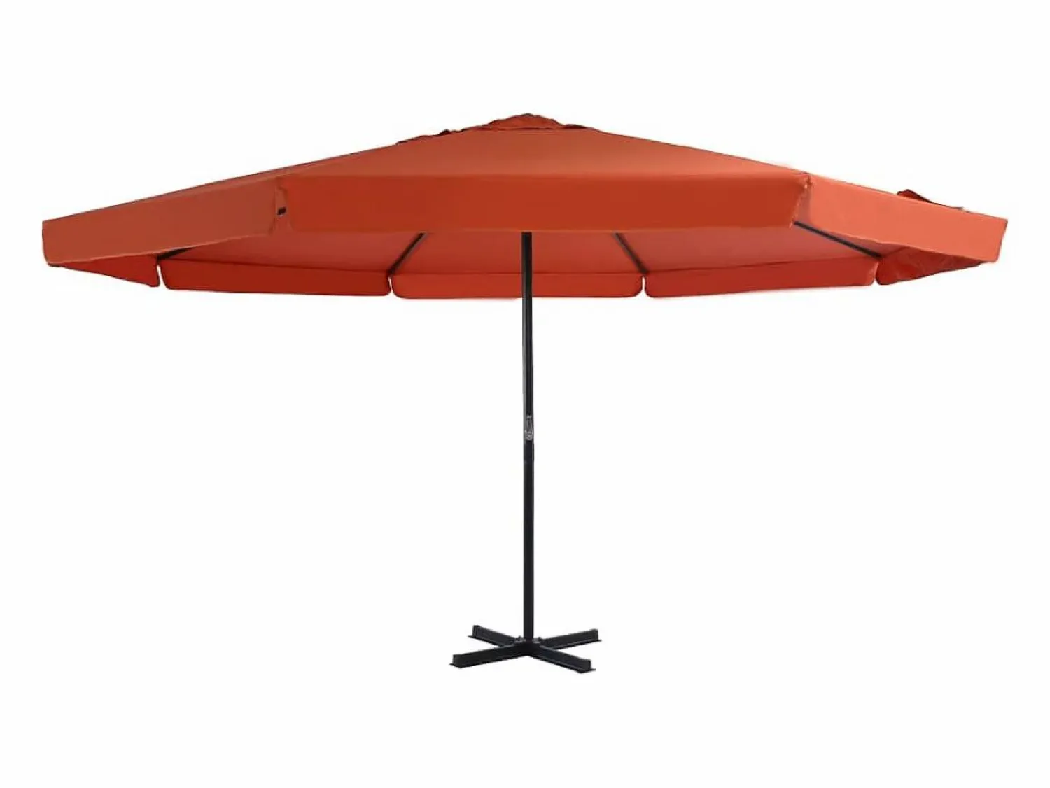 Garden Furniture Roeland Sombrilla de jardín con palo de aluminio 500 cm terracota