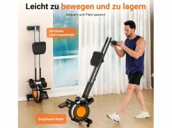 Sale DripeX Rolder de resistencia magnética de , con 16 niveles de resistencia, deslizamiento doble, silencioso y liso, carga máxima de 160 kg Negro