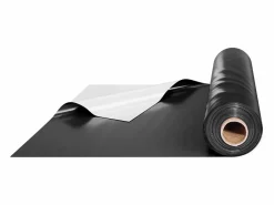 New Rollo de película plástica resistente SucceBuy de 6 milésimas, 10 x 100 pies, película de doble cara en blanco y Negro
