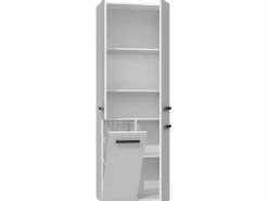 Discount RORY - Mueble de baño con canasta - Dimensiones 174x60x30 - Mueble de baño con contenedor con área de lavado Columna De Baño