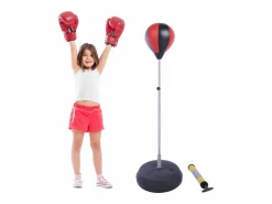 Discount Saco de boxeo ajustable de pie, de piel sintética, color (43 x 43 x 145 cm) Aparato De Musculación
