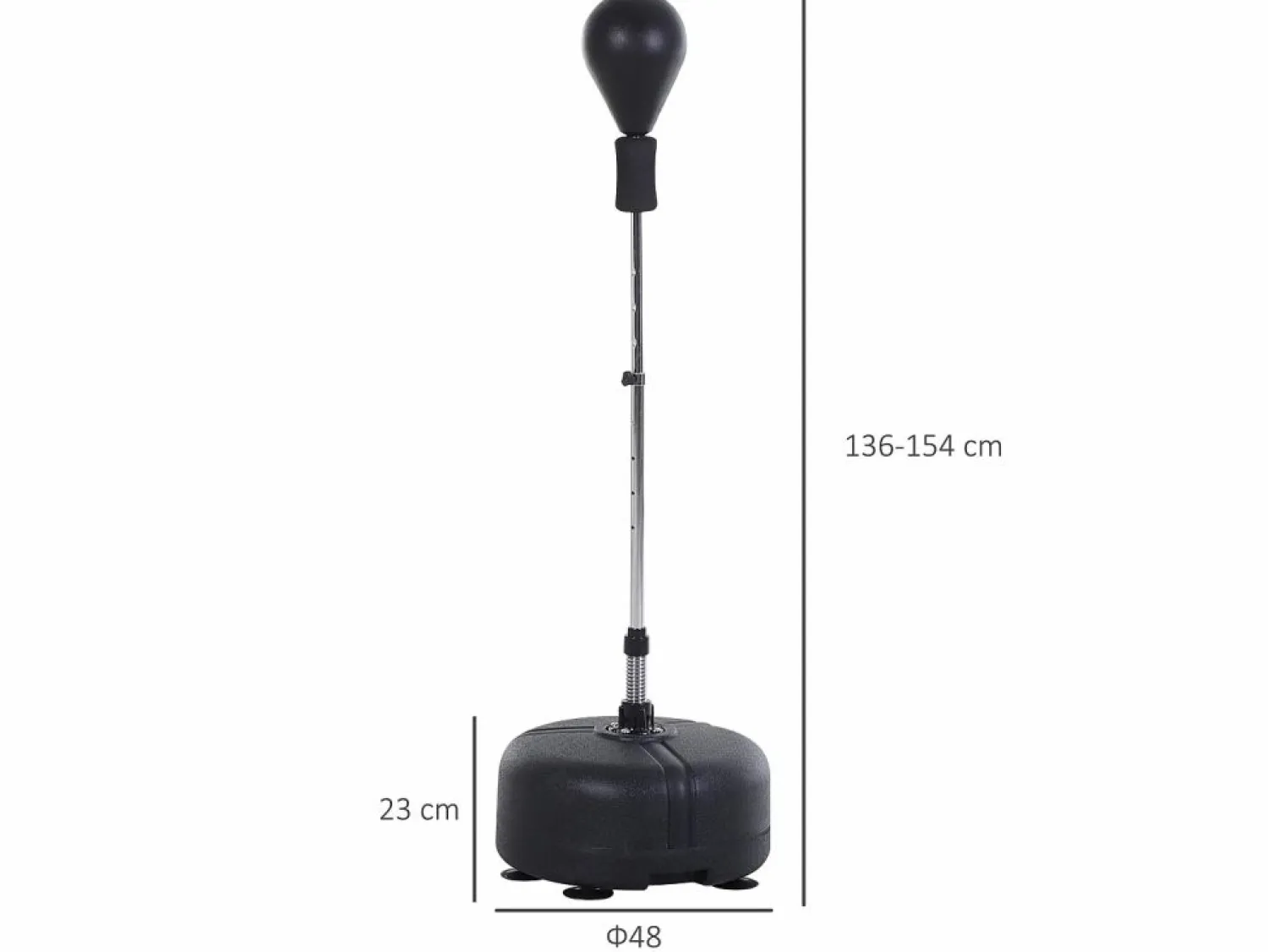Clearance Saco de boxeo de pie ø48x154 cm Aparato De Musculación