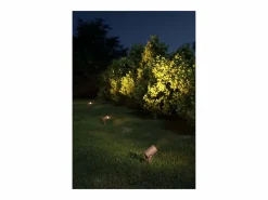 Sair - Foco LED redondo de 10 W IP65 Corten 2200K - Luz de jardín para plantas o setos h36cm - Beneito faure