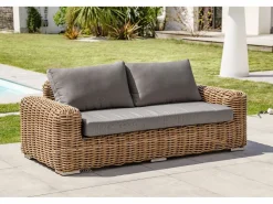 Clearance Salón de jardín 6 plazas en resina trenzada Salones De Jardín