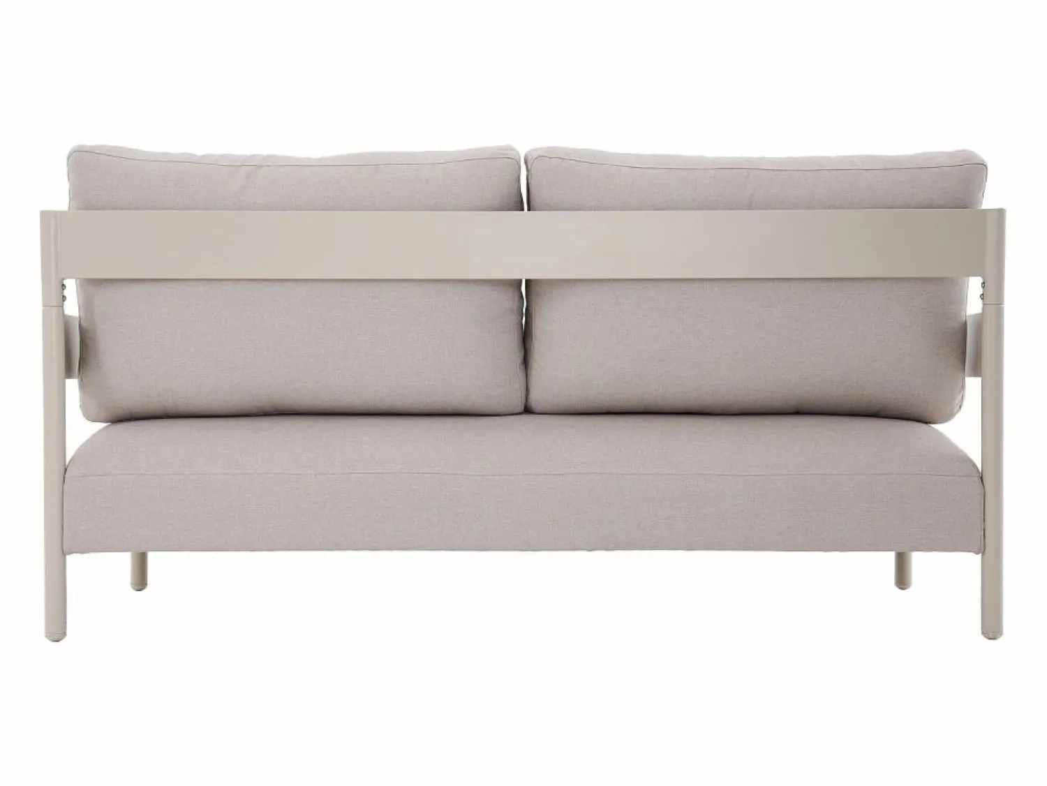 MYLIA Salón de jardín de aluminio 4 plazas - Beige - LOMAM de