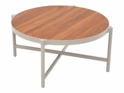 MYLIA Salón de jardín de aluminio 4 plazas - Beige - LOMAM de